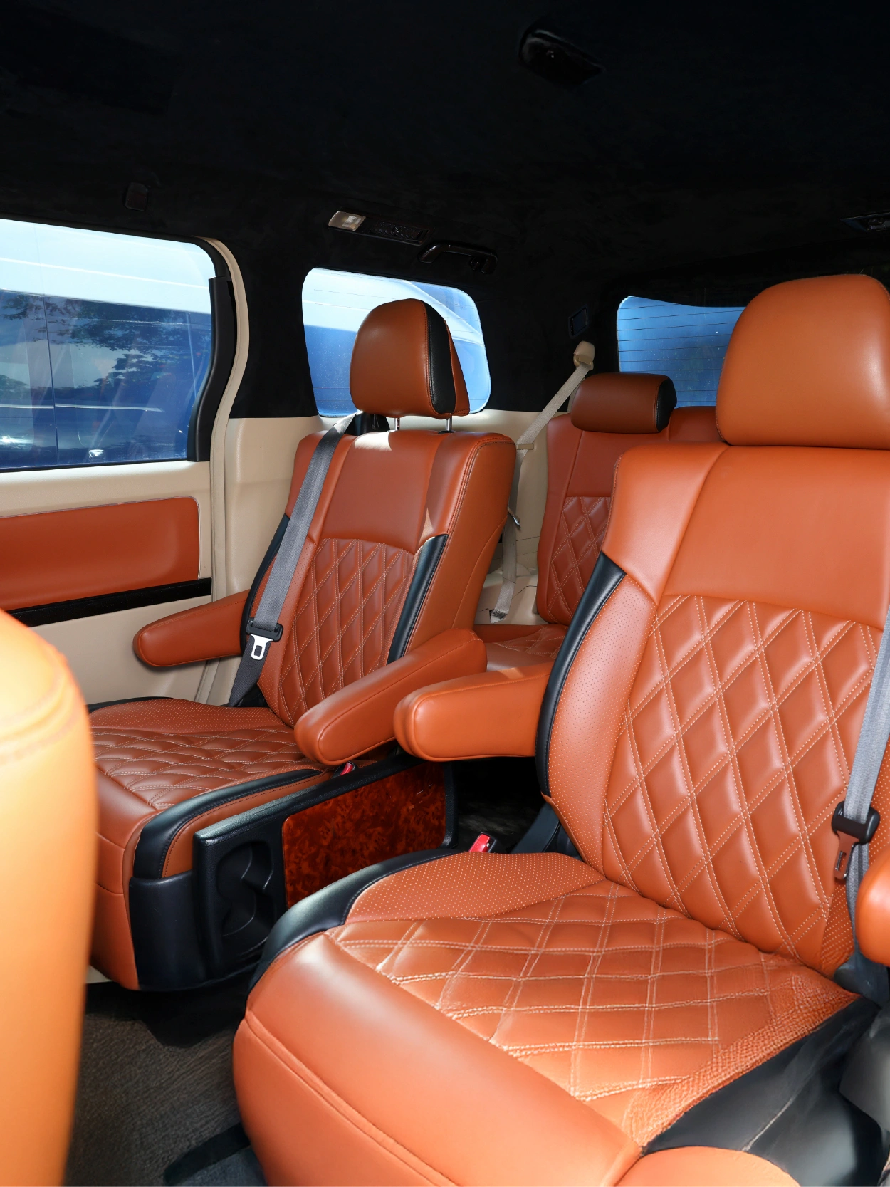 Luxury van leather seats
